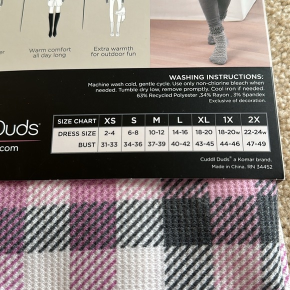 NWT CuddlDuds Long-Sleeve Thermal - Picture 4 of 5